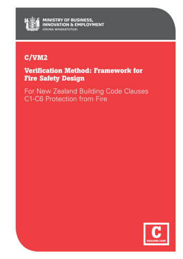 For New Zealand Building Code Clauses C1-C6 Protection From Fire