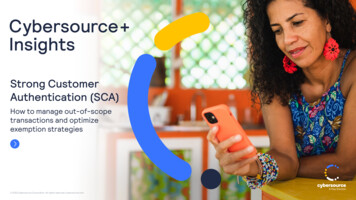 Strong Customer Authentication (SCA) - CyberSource