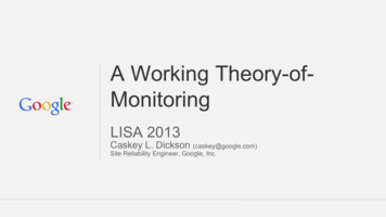 Monitoring A Working Theory-of- - USENIX