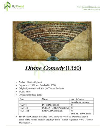 ***The Project Gutenberg Etext Of The Divine Comedy Of Dante***