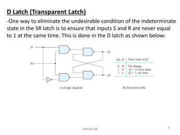 D Latch (Transparent Latch)