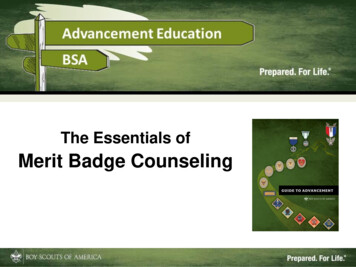The Essentials Of Merit Badge Counseling