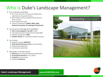 Who Is Duke's Landscape Management?