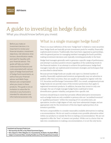 A Guide To Investing In Hedge Funds