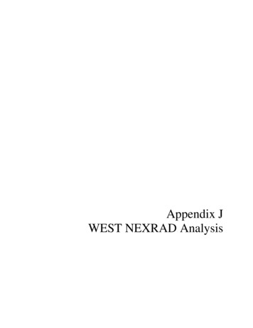 Appendix J WEST NEXRAD Analysis - Energy