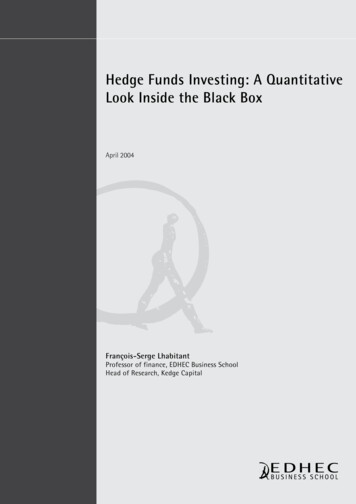 Hedge Funds Investing: A Quantitative Look Inside The Black Box