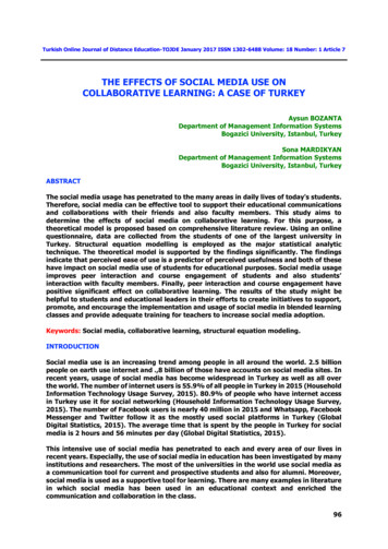 The Effects Of Social Media Use On Collaborative Learning: A . - Eric