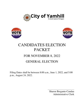 CANDIDATES ELECTION PACKET - Cityofyamhill 