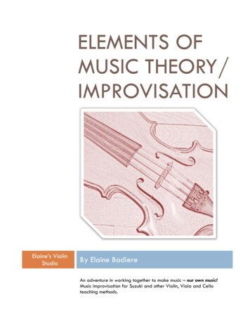 Elements Of Music Theory/ Improvisation - Elaine's Violin Blog