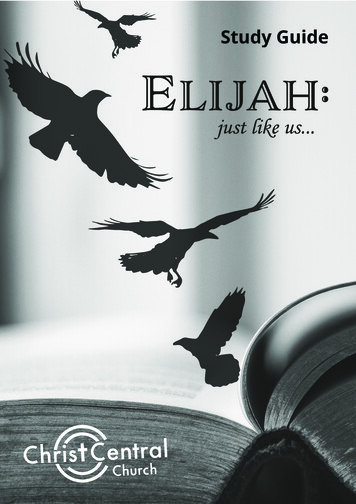 Elijah Study Guide - Christ Central Church Portsmouth