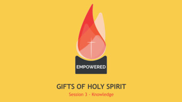 GIFTS OF HOLY SPIRIT - Roman Catholic Diocese Of Salford