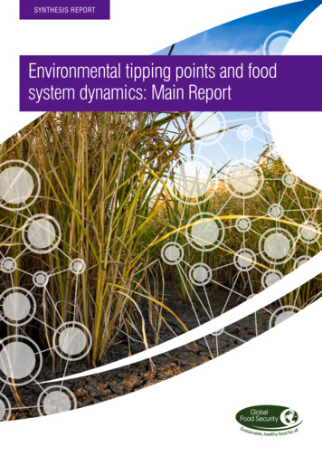 Environmental Tipping Points Food System Dynamics Main Report