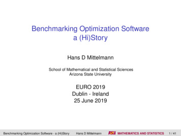 Benchmarking Optimization Software A (Hi)Story