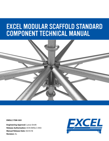 Excel Modular Scaffold Standard Component Technical Manual