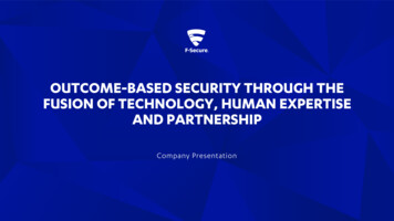 Outcome-based Security Through The Fusion Of Technology, Human .