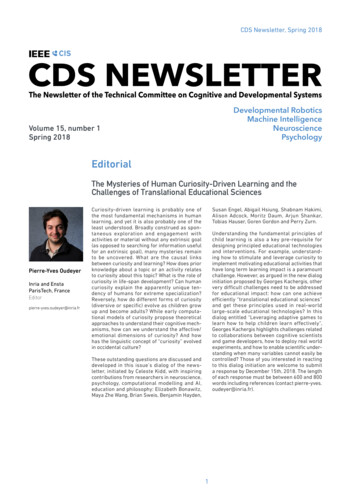 CDS Newsletter, Spring 2018 CDS NEWSLETTER - Open Lab Forum