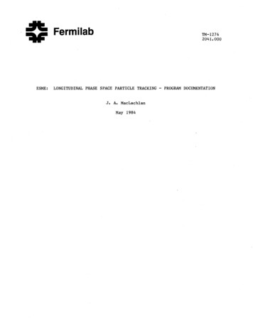 Fermi Lab TM-1274 - Technical Publications