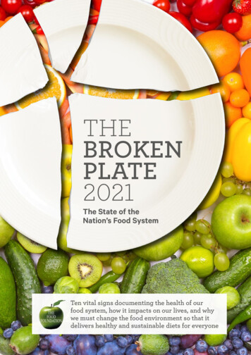 THE BROKEN PLATE 2021 - Food Foundation
