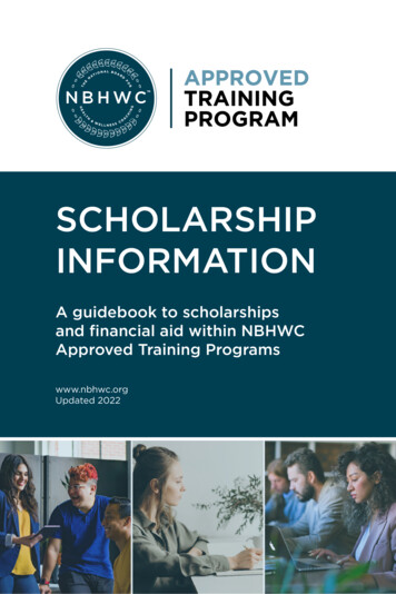 Scholarship Information - Nbhwc