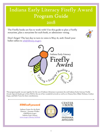 Indiana Early Literacy Firefly Award Program GuideProgram Guide 2018