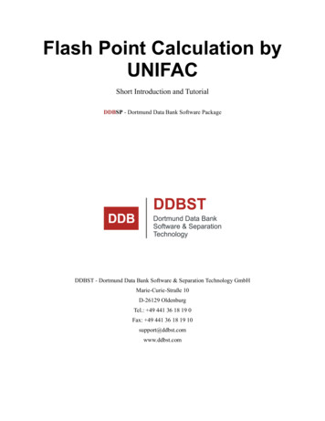 Flash Point Calculation - DDBST