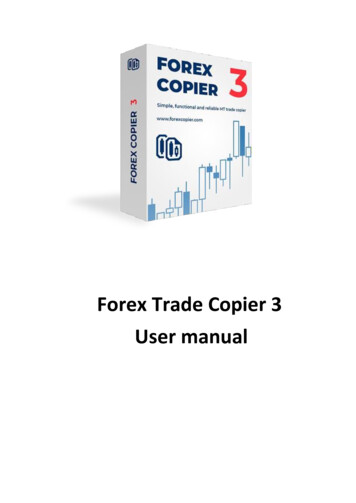 Forex Trade Copier 3 User Manual