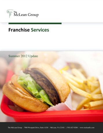 Franchise Services - The McLean Group