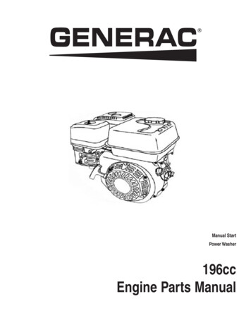 196cc Engine Parts Manual - Pressure Washers Direct