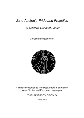 Jane Austen's Pride And Prejudice - UiO