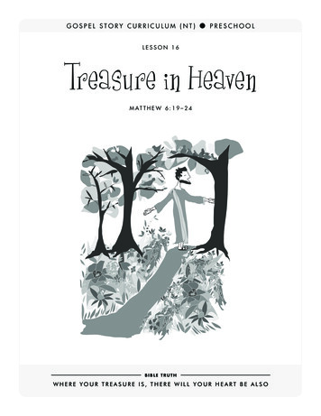 LESSON 16 Treasure In Heaven - Clover Sites