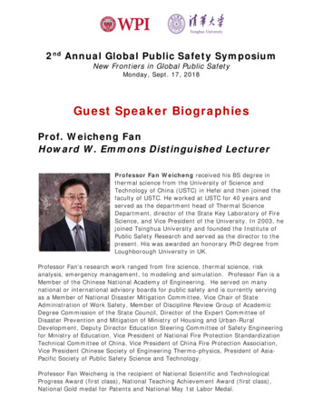 Guest Speaker Biographies - Worcester Polytechnic Institute