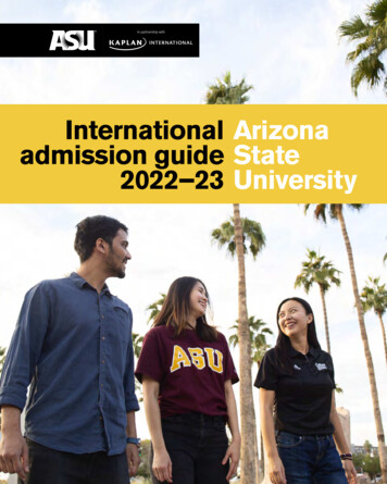 International Arizona Admission Guide State 2022-23 University