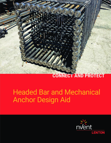 Headed Bar And Mechanical Anchor Design Aid - NVent