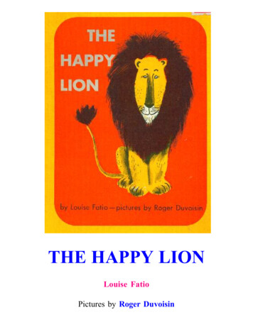 THE HAPPY LION - Arvindguptatoys 