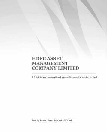 Hdfc Asset Management Company Limited