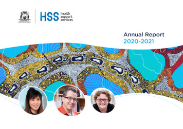 Annual Report 2020-2021 - Health Support Services