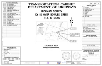 Transportation Cabinet Department Of Highways Sta. 12 35