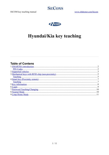 Hyundai/Kia Key Teaching - Auto-diagnostics.info