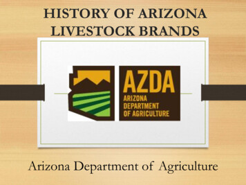 History Of Livestock Brands - Arizona