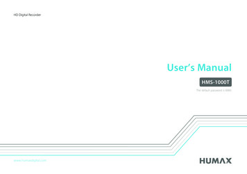 User's Manual - Humax Australia