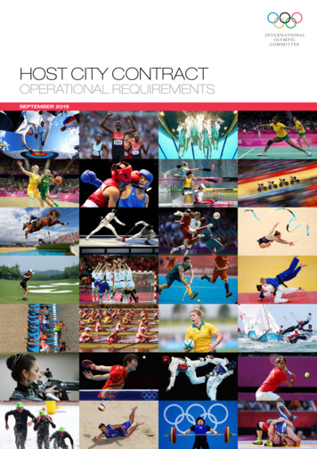 HOST CITY CONTRACT - Olympic Games