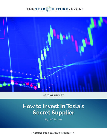 How To Invest In Tesla's Secret Supplier - Brownstone Research