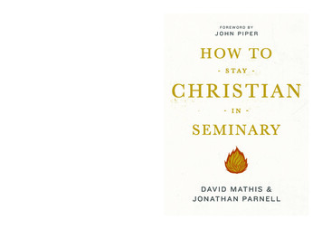 How To Stay Christian In Seminary (Excerpt) - Dust Off The Bible