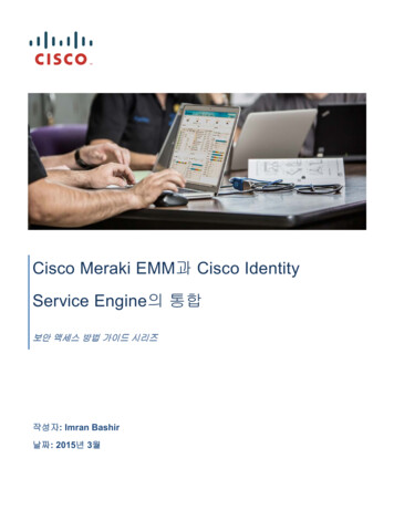 Cisco Meraki EMM과 Cisco Identity Service Engine의 통합