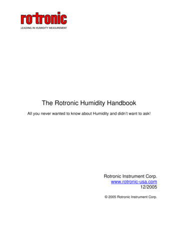 The Rotronic Humidity Handbook - Southeastern-automation 
