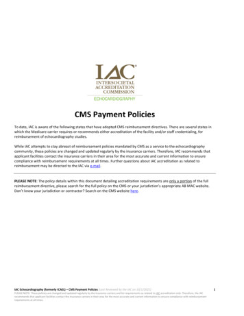 CMS Payment Policies - IAC