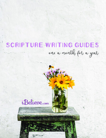 Scripture Writing Guides One A Month For A Year