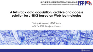 A Full Stack Data Acquisition, Archive And Access Solution For J-TEXT .
