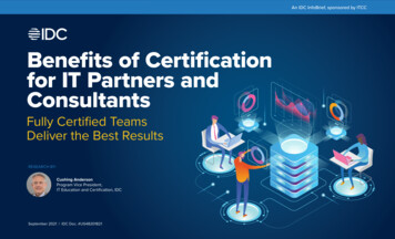 Benefits Of Certification For IT Partners And Consultants
