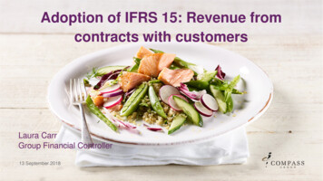 Adoption Of IFRS 15: Revenue From Contracts With Customers
